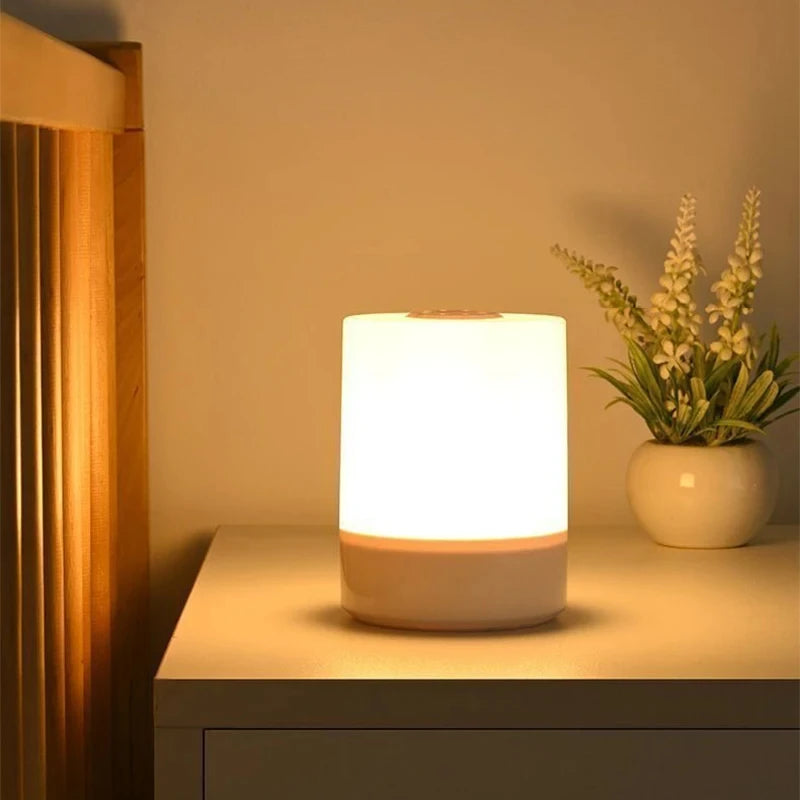 🌙 Bedside LED Night Light – Touch Control | Dimmable | USB Charging | Decorative Table Lamp Perfect for Bedroom, Reading, and Ambient Lighting