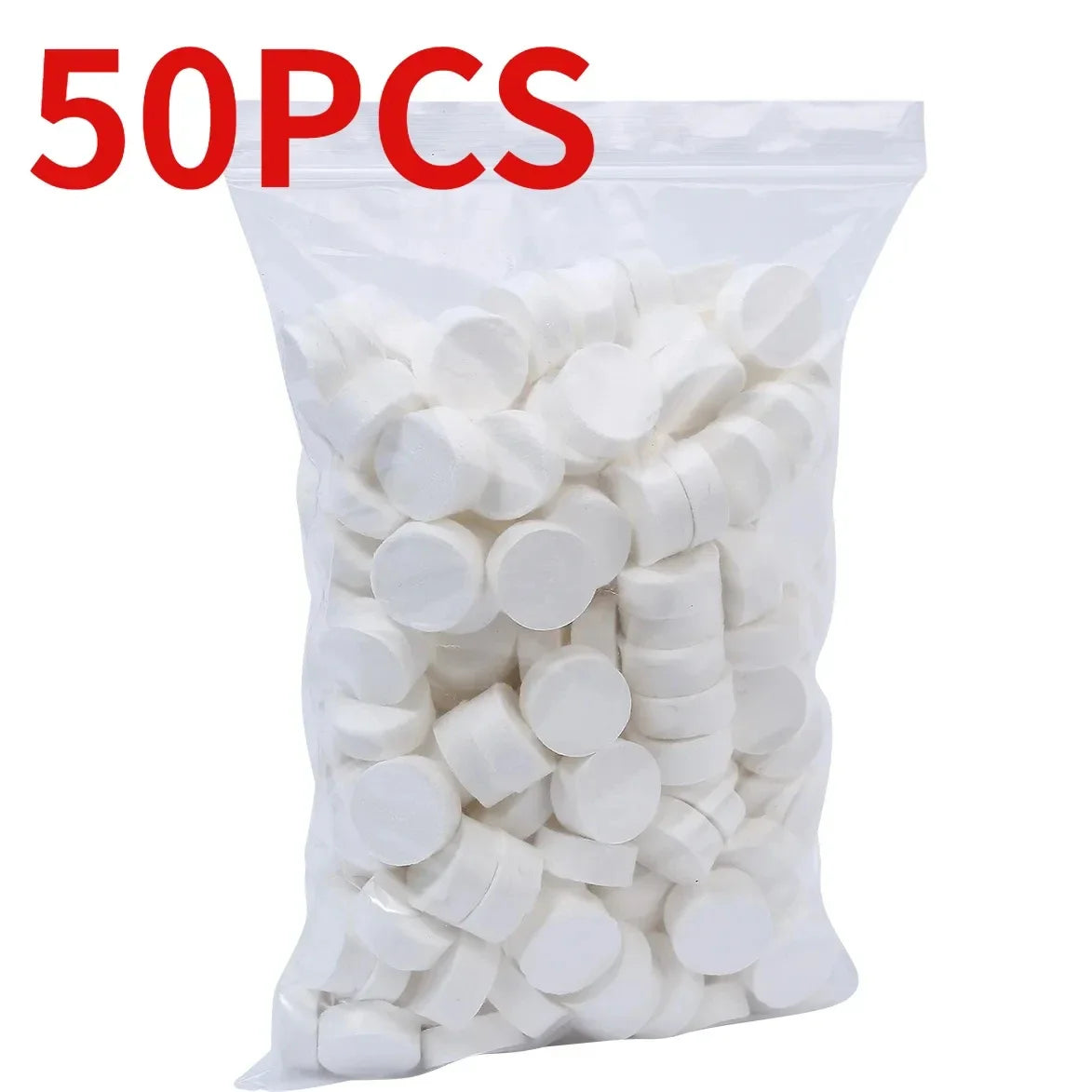 50Pcs Travel Compressed Towels – Pocket-Sized Disposable Wipes for Outdoor, BBQ, and Emergency Use