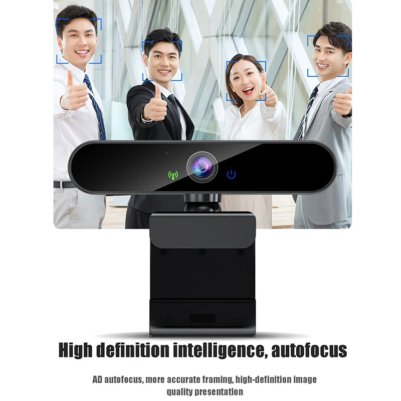 📹 4K USB Webcam with Microphone & Autofocus – 2K/1080P PC Camera for Live Streaming & Video Calling