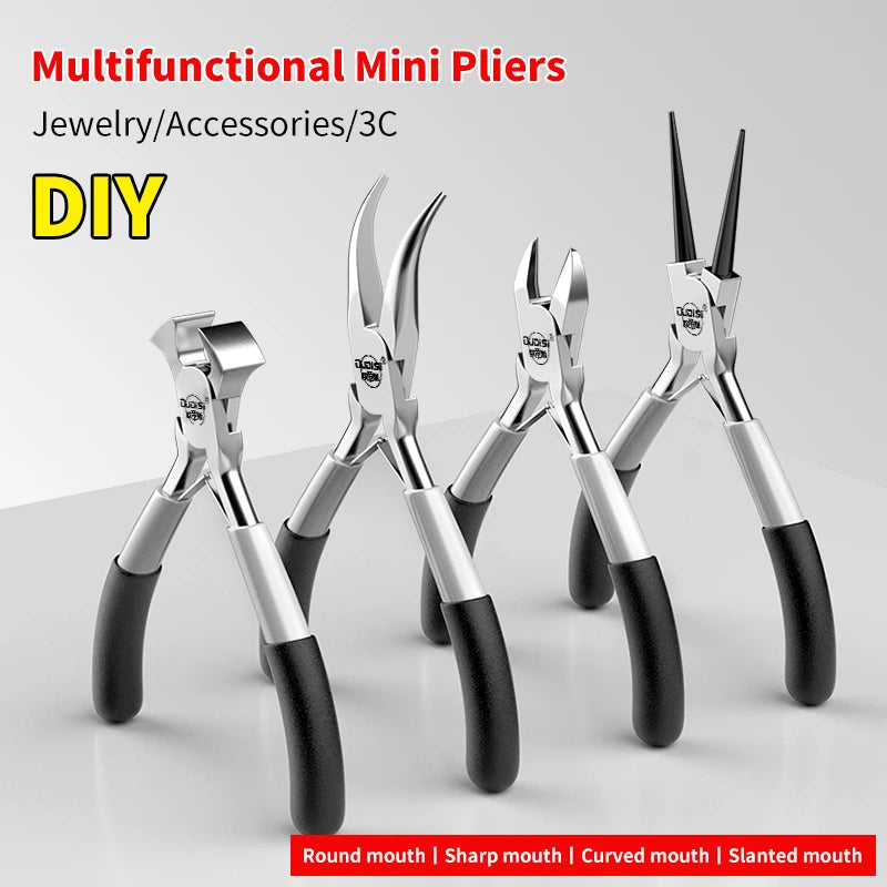 🔧 Mini Pliers for Jewelry & DIY Projects Perfect for Precision Work Compact and lightweight, these pliers are ideal for detailed work such as beading, wire cutting, jewelry assembly, electronics, and other fine crafts.