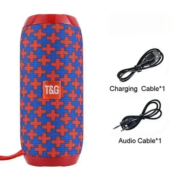 Portable Wireless Bluetooth Speaker – Outdoor Waterproof Subwoofer with Stereo Surround, FM Radio, TF Card Support