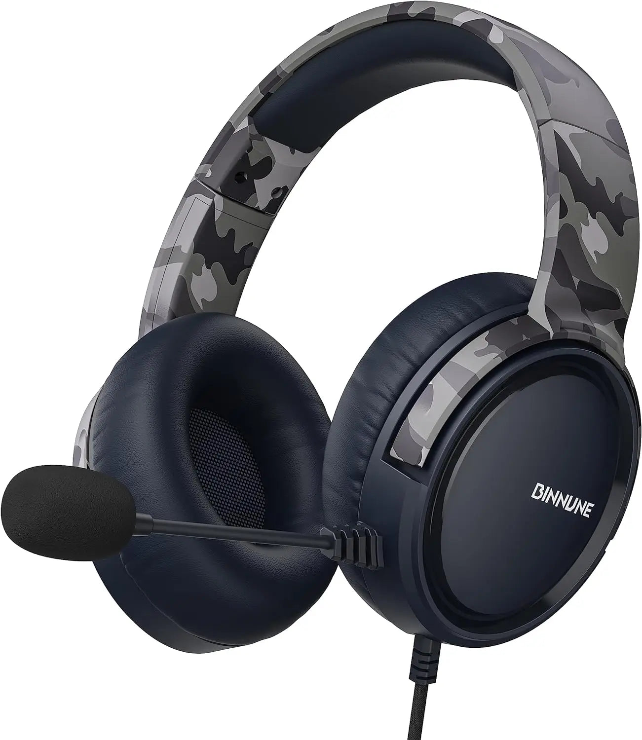 🎧 BINNUNE Wired Over-Ear Gaming Headset with Microphone for PC, PS5, PS4, Xbox One & Switch