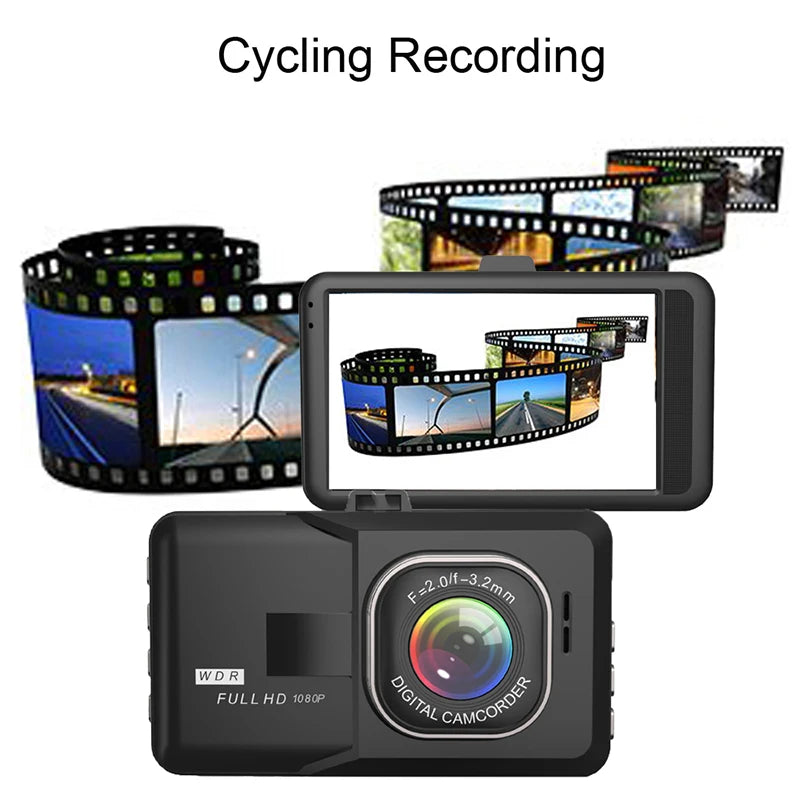 📹 Safety - Loop Recording | 🌙 Night Vision | 🅿️ 24h Parking Monitor | 🛡️ G-Sensor | Car Vehicle DVR Video Recorder Dashcam