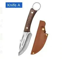 🔪 Handmade Forged Stainless Steel Boning Knife – Chef’s Meat Cleaver with Wooden Handle for Kitchen, Butchery & Home Use