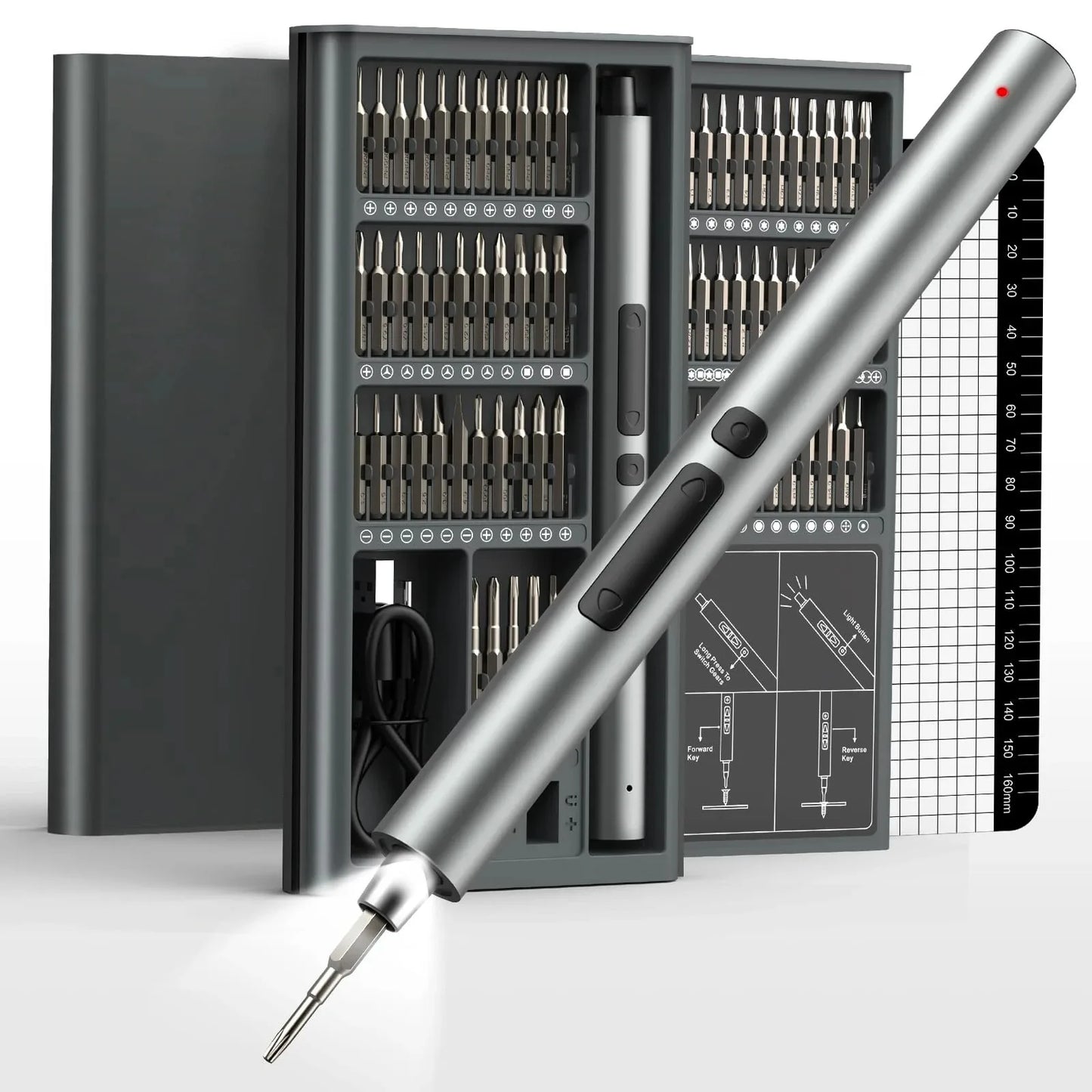 🔧 75-in-1 Precision Electric Screwdriver Set Multifunctional Magnetic Repair Tool Kit with LED Lighting — Perfect for Electronics, Gadgets, and More