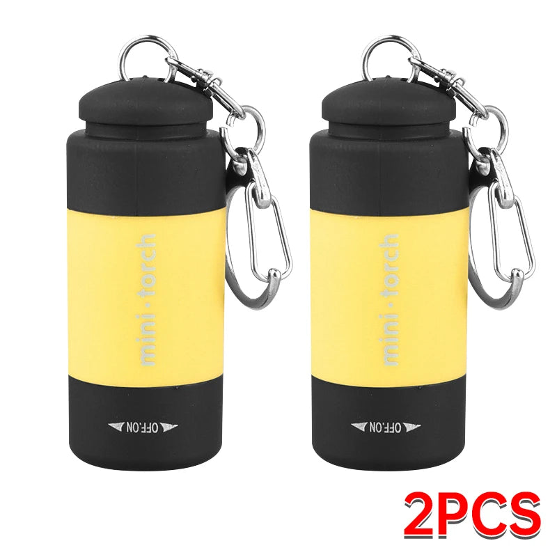 Survival Kit - Mini LED Keychain Flashlight – USB Rechargeable, Pocket Torch for Outdoor Camping, Hiking & Emergencies