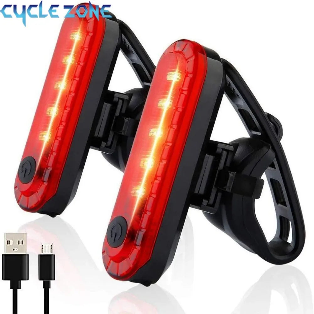 🔋 USB Rechargeable | 🚴♂️ Ultra-Bright Red Rear Bike Tail Light | 🔧 Easy to Install | 🚨 Bicycle Safety Light