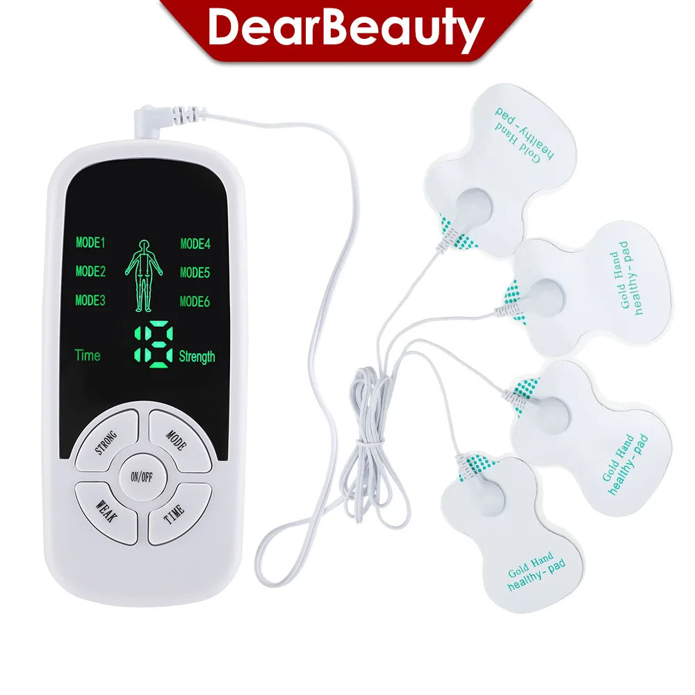 ⚡💪 EMS Electric Muscle Therapy Stimulator – 6 Modes TENS Unit 🩺 Meridian Physiotherapy Pulse Massager for Abdomen, Prostate & Full Body Relief