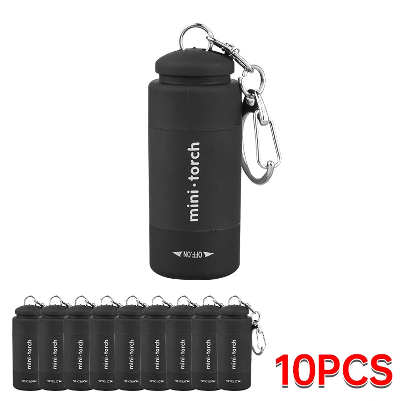 Survival Kit - Mini LED Keychain Flashlight – USB Rechargeable, Pocket Torch for Outdoor Camping, Hiking & Emergencies