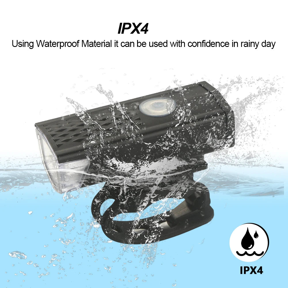 🚴♂️ USB Rechargeable Bike Light Set – Front & Taillight, 3 Modes, Easy Install
