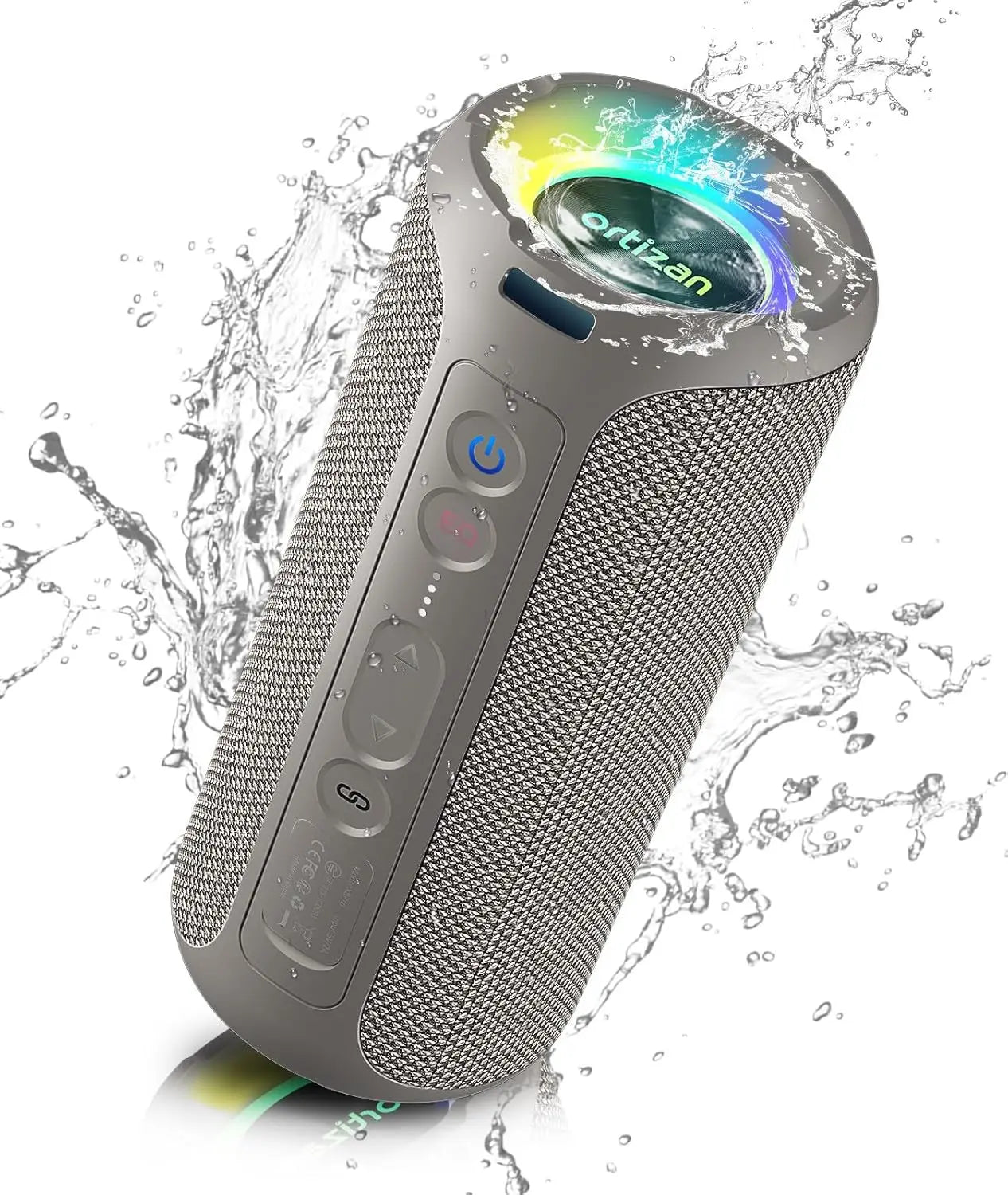 Ortizan 40W Outdoor Bluetooth Speaker – IPX7 Waterproof, 30 Hours Battery, Deep Bass, Bluetooth 5.3 for Travel & Shower