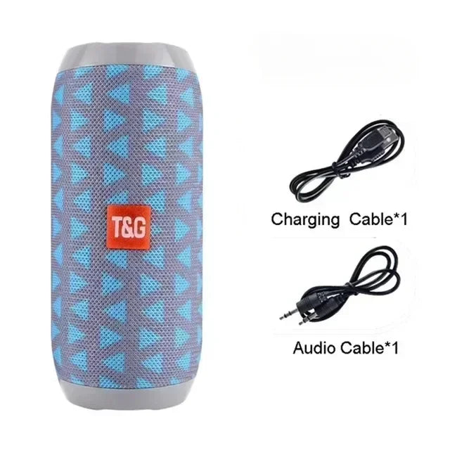 Portable Wireless Bluetooth Speaker – Outdoor Waterproof Subwoofer with Stereo Surround, FM Radio, TF Card Support