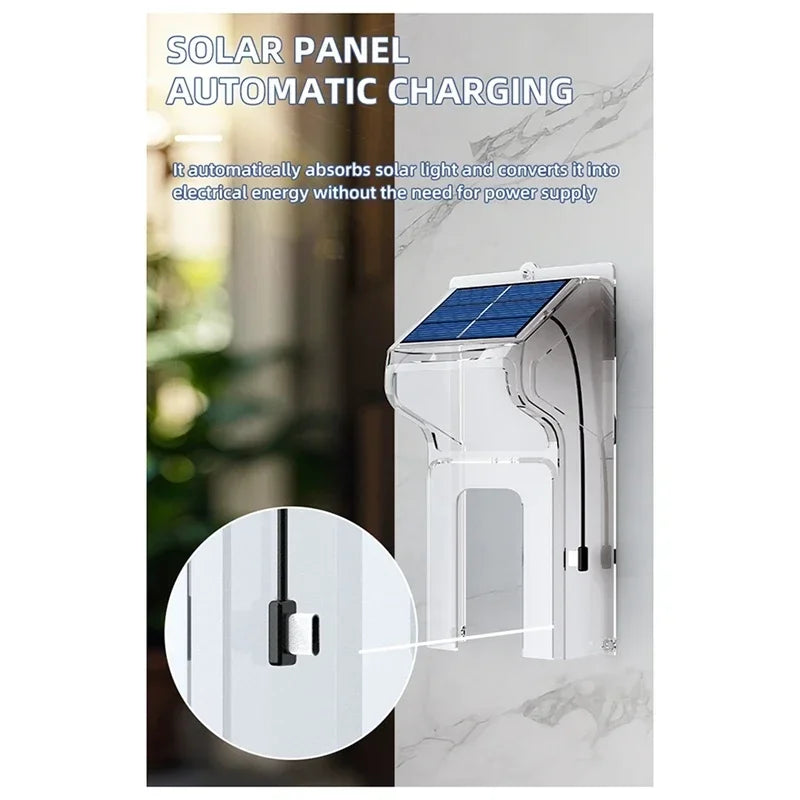📶 Safety - WiFi Visual Wireless Doorbell Camera ☀️ Solar Charging | 💧 Waterproof | 🌙 Night Vision | 🏠 Smart Home HD Doorbell 🎤 Two-Way Intercom with Voice Communication