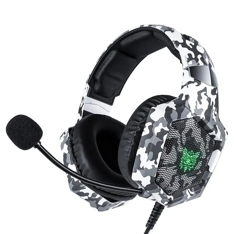 🎧 ONIKUMA Wired Stereo Gaming Headphones with Mic & LED Lights – Gamer Headset