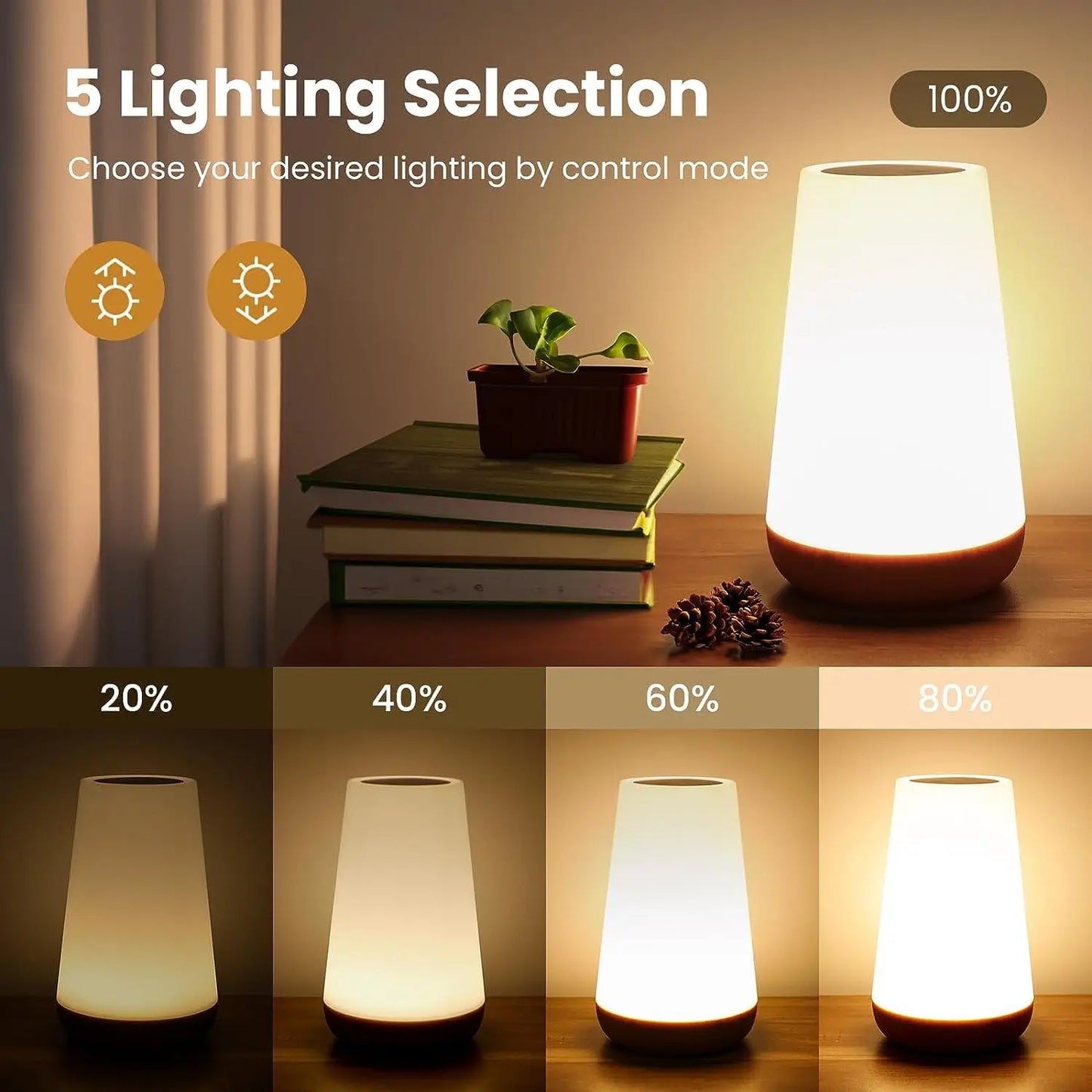 🌈 13-Color Changing Night Light – RGB Touch & Remote Control | Dimmable | USB Rechargeable Perfect for Bedrooms, Kids’ Rooms, Desktops, or as a Gift!