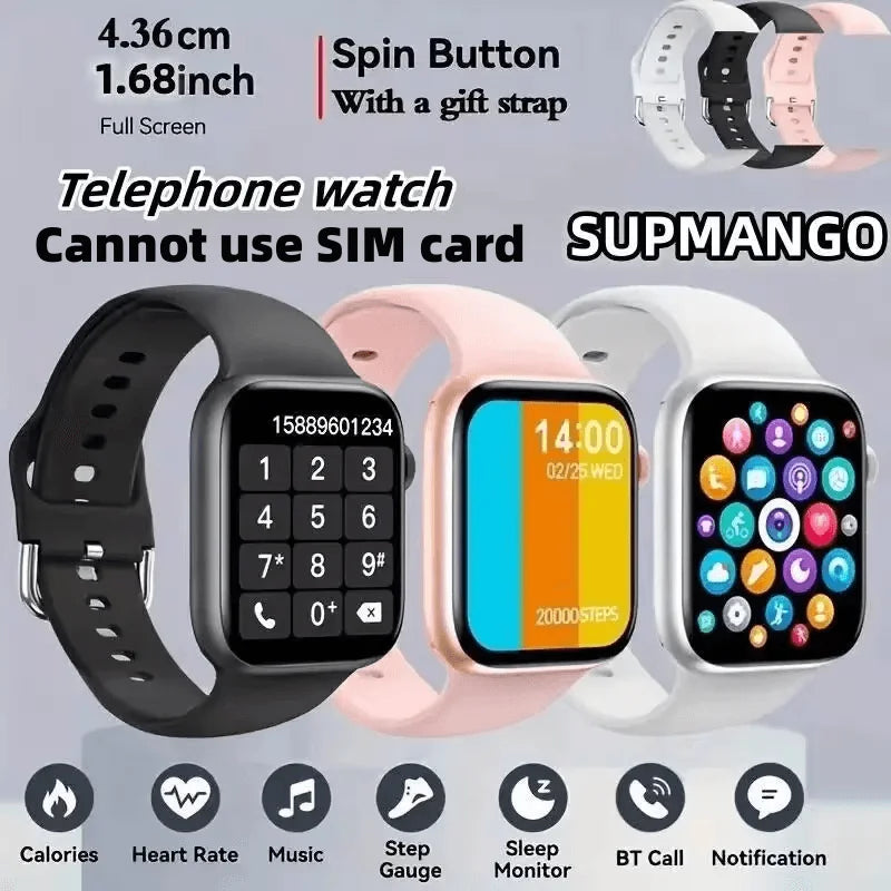⌚ S8 Smart Watch with Bluetooth Calling – Fitness & Health Tracker for Men and Women | X7/X8 Series Sports Smartwatch