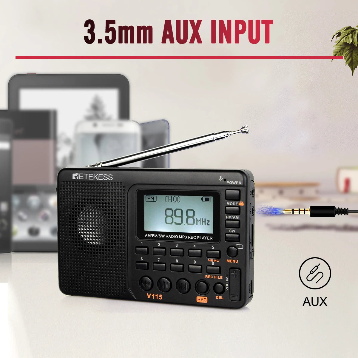 Ideal for Elders: Simple controls, clear display, and strong speaker make it user-friendly for seniors.