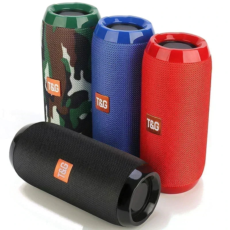 Portable Wireless Bluetooth Speaker – Outdoor Waterproof Subwoofer with Stereo Surround, FM Radio, TF Card Support