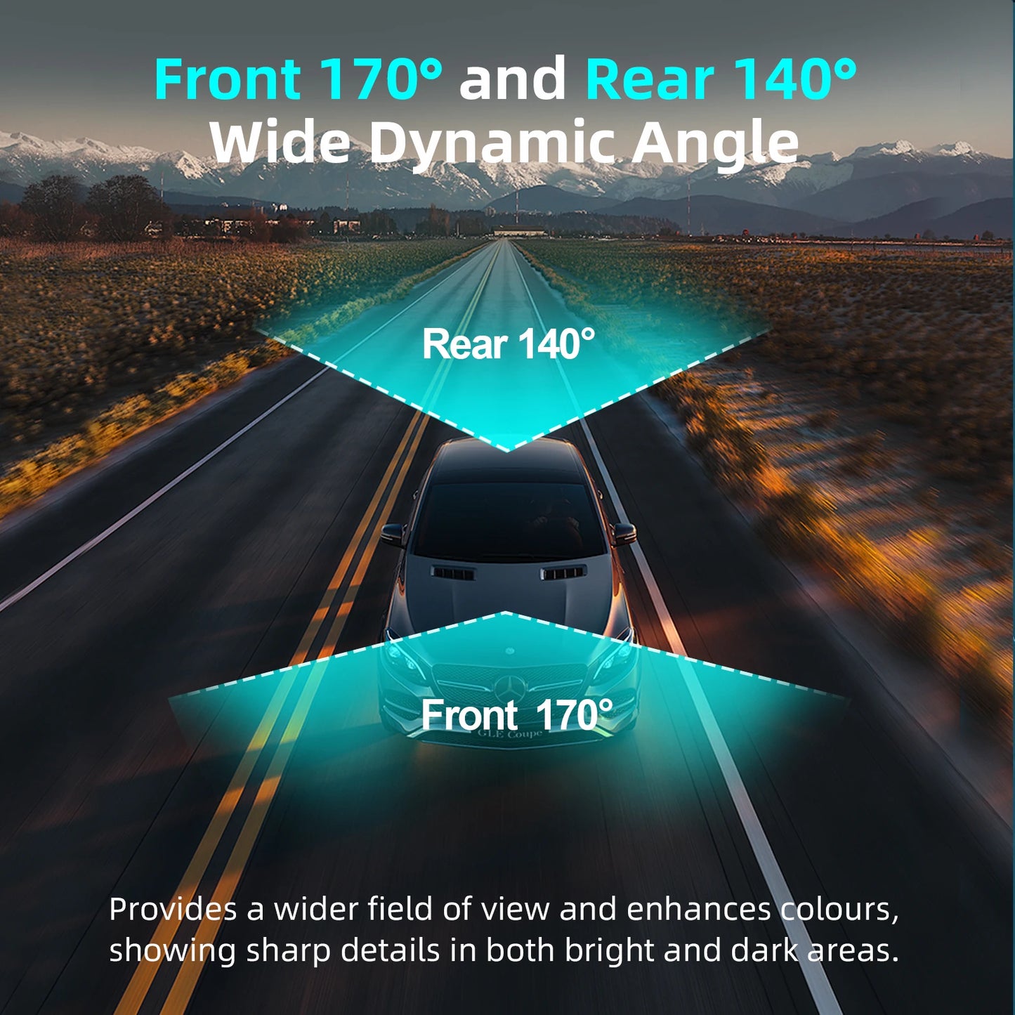 Safety - Aprilboy 4K UHD Dual Lens Dash Cam with WiFi, Night Vision, G-Sensor & 24H Parking Monitor