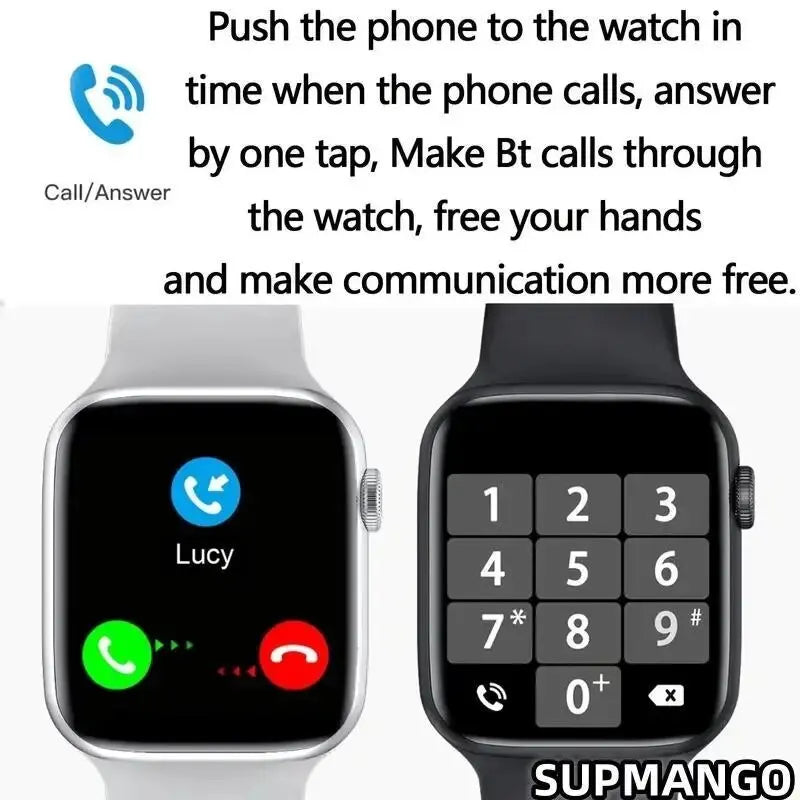 ⌚ S8 Smart Watch with Bluetooth Calling – Fitness & Health Tracker for Men and Women | X7/X8 Series Sports Smartwatch