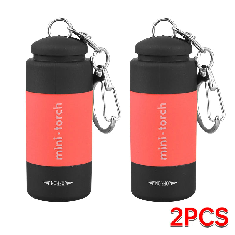 Survival Kit - Mini LED Keychain Flashlight – USB Rechargeable, Pocket Torch for Outdoor Camping, Hiking & Emergencies