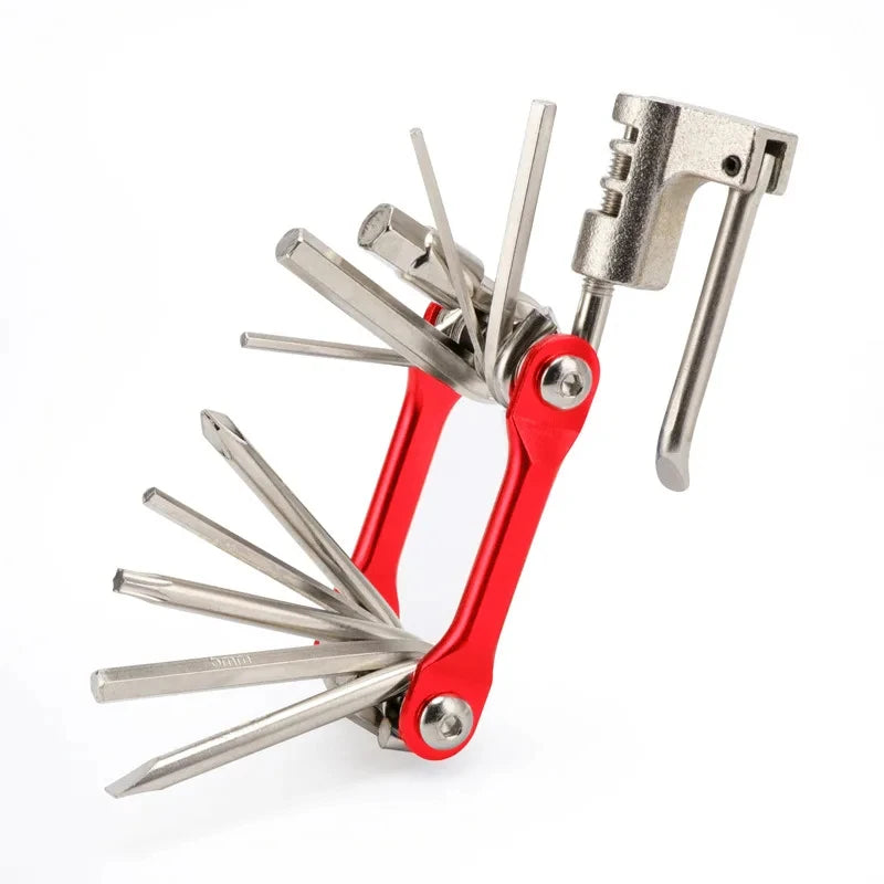 🔧 11-in-1 Bicycle Multi Tool – Chain Splitter, Cutter, Wrench, Screwdriver for MTB & Road Bike Repair