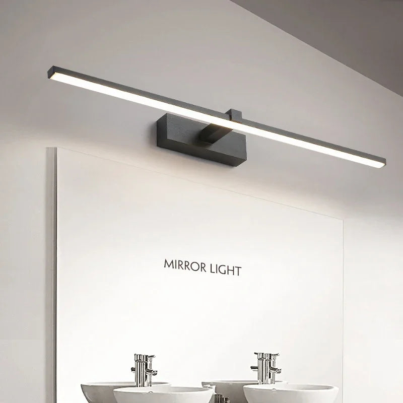 ✨ Modern LED Wall Light – 3 Color Modes | Aluminum Bathroom Mirror Lamp | Makeup & Vanity Line Light