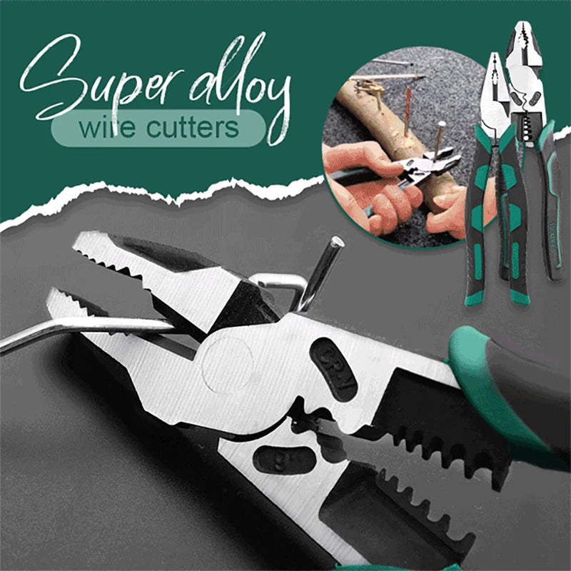 🛠️ Universal Combination Pliers – German Style Multifunctional Tool for Stripping | Crimping | Trimming | Cutting – Heavy-Duty Wire Work