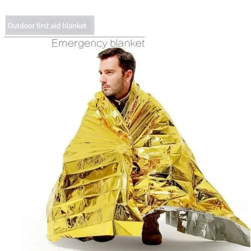 🆘 Survival kit - 2-Person Emergency Survival Tent Kit – Waterproof Mylar Bivy, Thermal Blanket, Reusable Tube Shelter for Outdoor & SOS Use