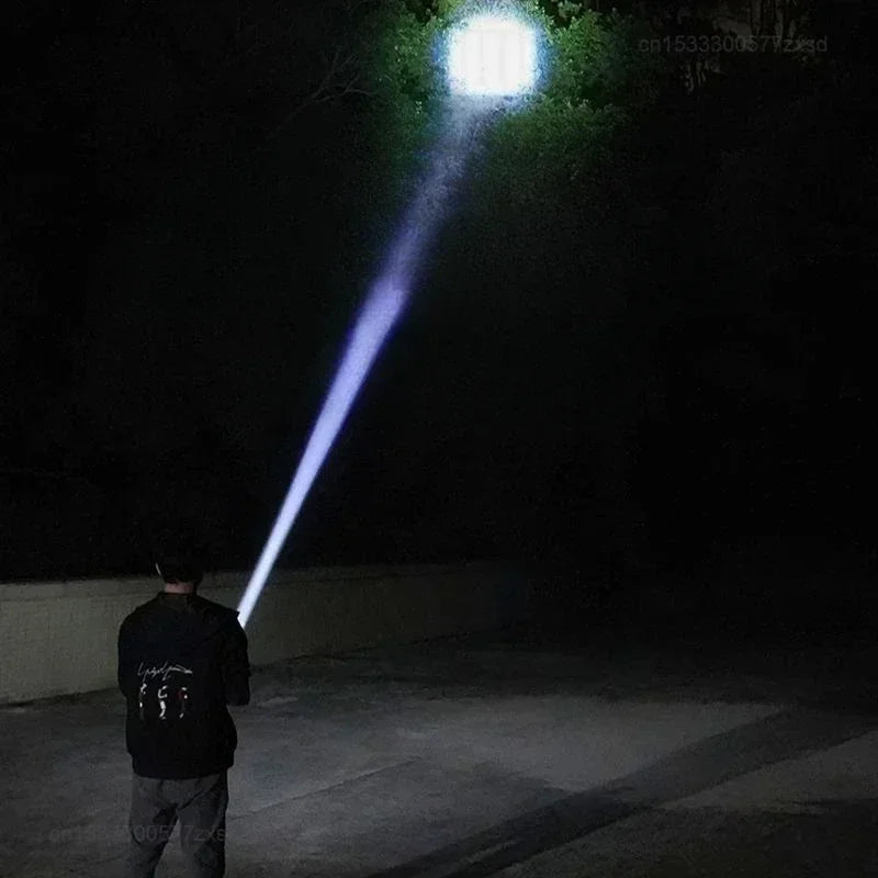 Survival Kit - Xiaomi Portable Outdoor Flashlight – Rechargeable LED Torch with Zoom Focus & Side Floodlight for Long-Range Illumination