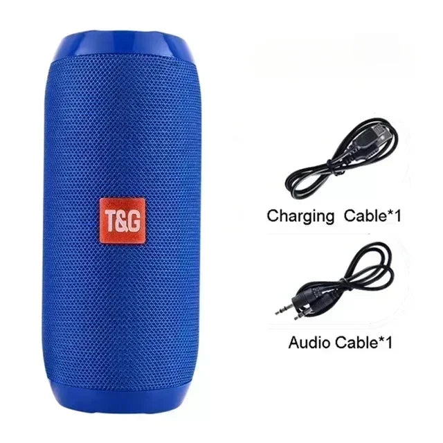 Portable Wireless Bluetooth Speaker – Outdoor Waterproof Subwoofer with Stereo Surround, FM Radio, TF Card Support