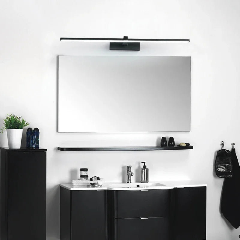 ✨ Modern LED Wall Light – 3 Color Modes | Aluminum Bathroom Mirror Lamp | Makeup & Vanity Line Light