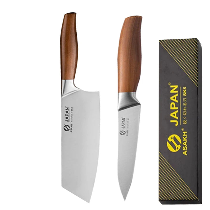 🔪 Professional Japanese Santoku Chef Knife – Stainless Steel Meat Cleaver & Fish Fillet Slicing Knife | Multipurpose Kitchen Cooking Tool
