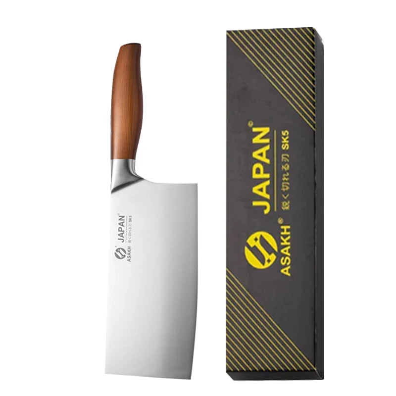 🔪 Professional Japanese Santoku Chef Knife – Stainless Steel Meat Cleaver & Fish Fillet Slicing Knife | Multipurpose Kitchen Cooking Tool