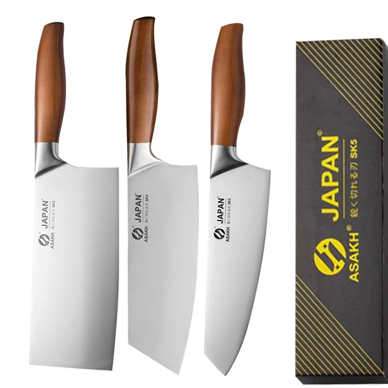 🔪 Professional Japanese Santoku Chef Knife – Stainless Steel Meat Cleaver & Fish Fillet Slicing Knife | Multipurpose Kitchen Cooking Tool