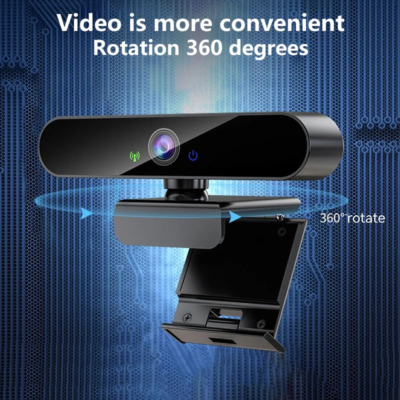 📹 4K USB Webcam with Microphone & Autofocus – 2K/1080P PC Camera for Live Streaming & Video Calling