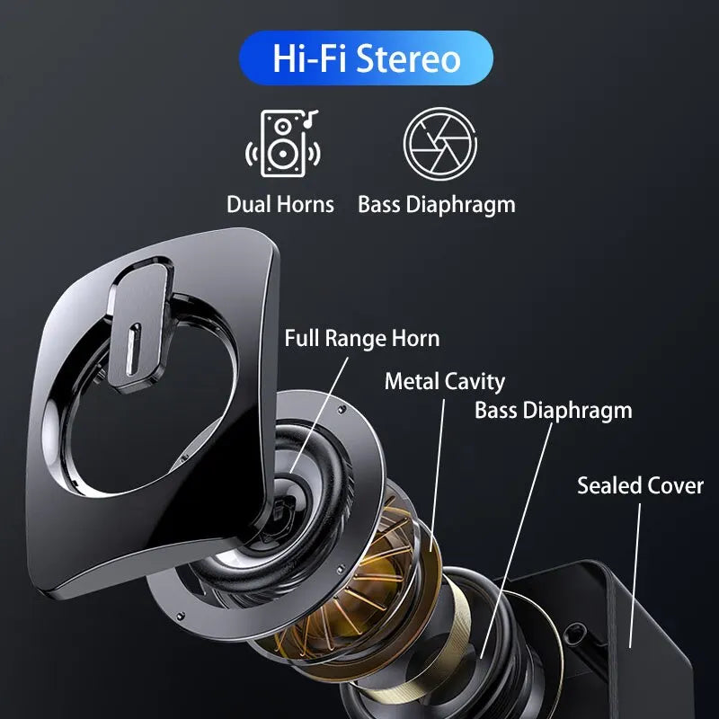🔊 HiFi Stereo USB Wired Computer Speakers with LED Light & Built-in Microphone – PC Desktop Sound Box