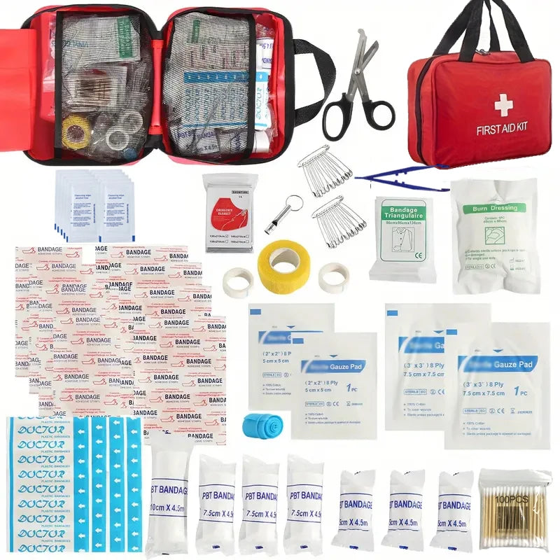 Survival Kit - Outdoor First Aid Kit with Camping Tools – Portable Emergency Survival Kit for Hiking, Hunting, and Travel