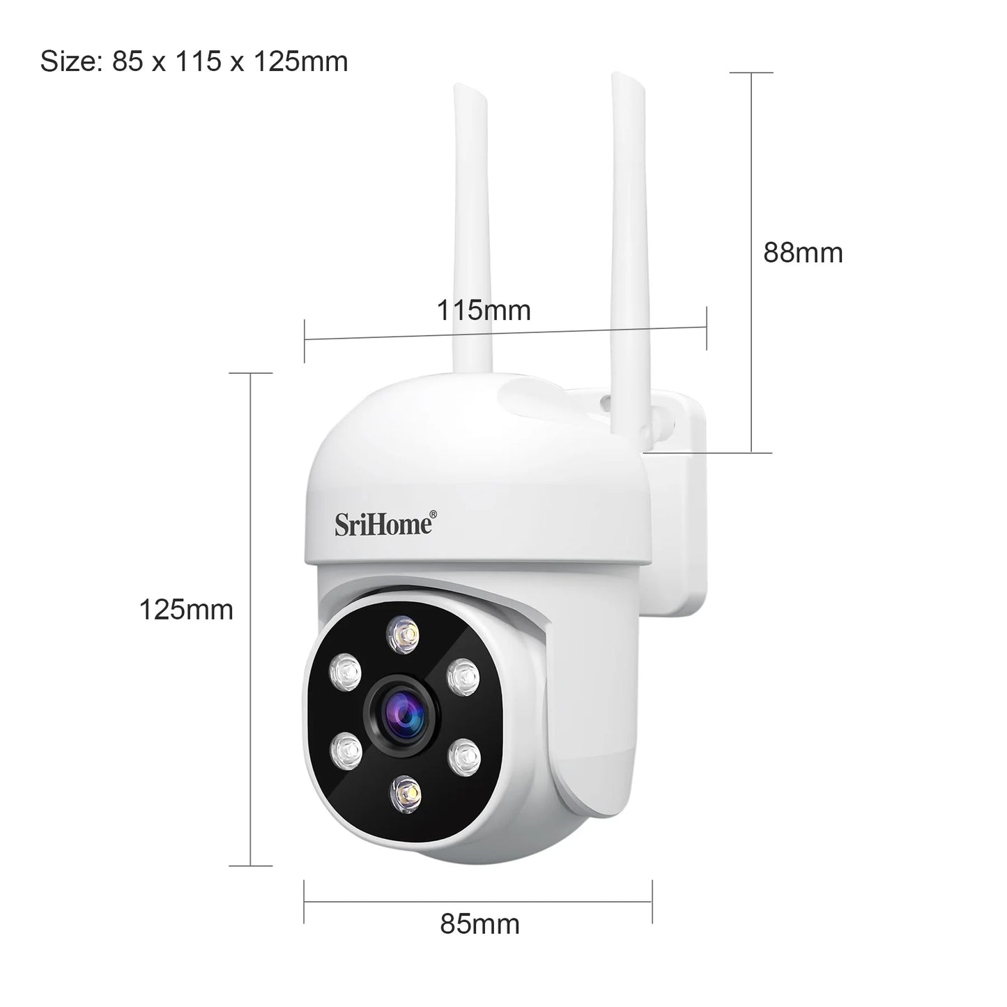 📡Security -  Srihome SH061 Wireless PTZ Monitoring Camera 🎥 1080P HD | 🤖 AI Human Detection | 🌙 Night Vision | 🏠 Home Security | 📹 Video Surveillance CCTV
