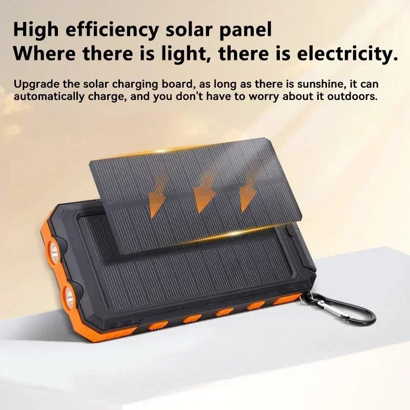 ☀️🔋 200,000mAh Solar Power Bank Ultra-High Capacity | Fast Charging | Outdoor-Ready | Multi-Device Support  Compatible with iPhone · Samsung · Huawei · Tablets · USB Devices