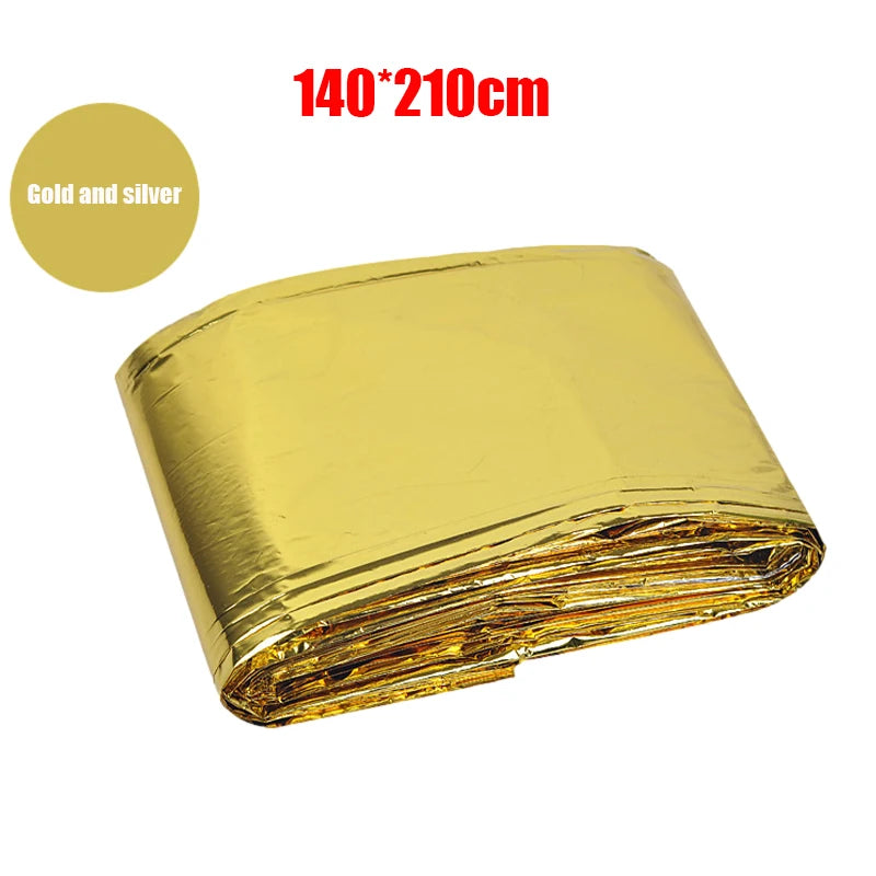 🛡️ Survival  Kit - Emergency Thermal Blanket – Waterproof & Windproof Foil Survival Blanket for First Aid, Camping, Hiking & Outdoor Rescue