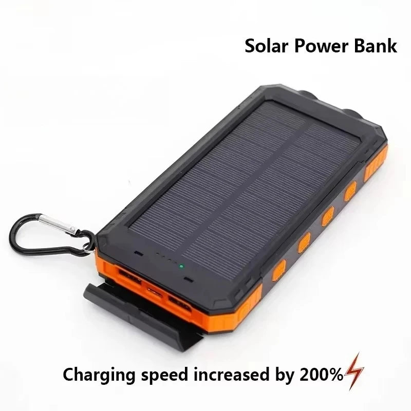 ☀️🔋 200,000mAh Solar Power Bank Ultra-High Capacity | Fast Charging | Outdoor-Ready | Multi-Device Support  Compatible with iPhone · Samsung · Huawei · Tablets · USB Devices