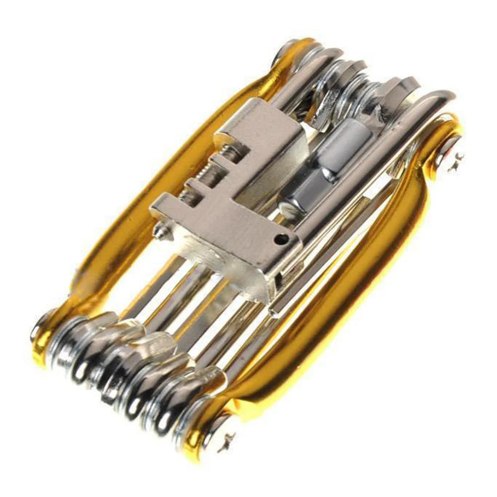 🔧 11-in-1 Bicycle Repair Tool Kit — Mountain Bike Wrench, Screwdriver, Chain Breaker, Hex Key & Spoke Multifunction Cycling Tool Set 🚴‍♂️