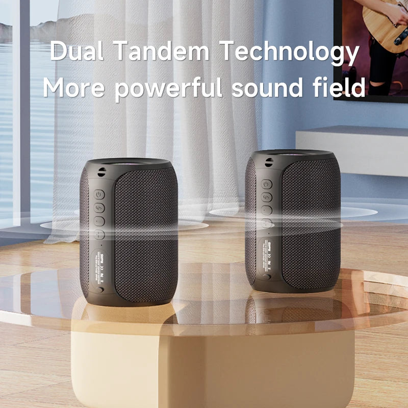 Zealot S32PRO Waterproof Wireless Speaker – Bluetooth Sound Box with LED Light and Bass Subwoofer for Camping & Parties