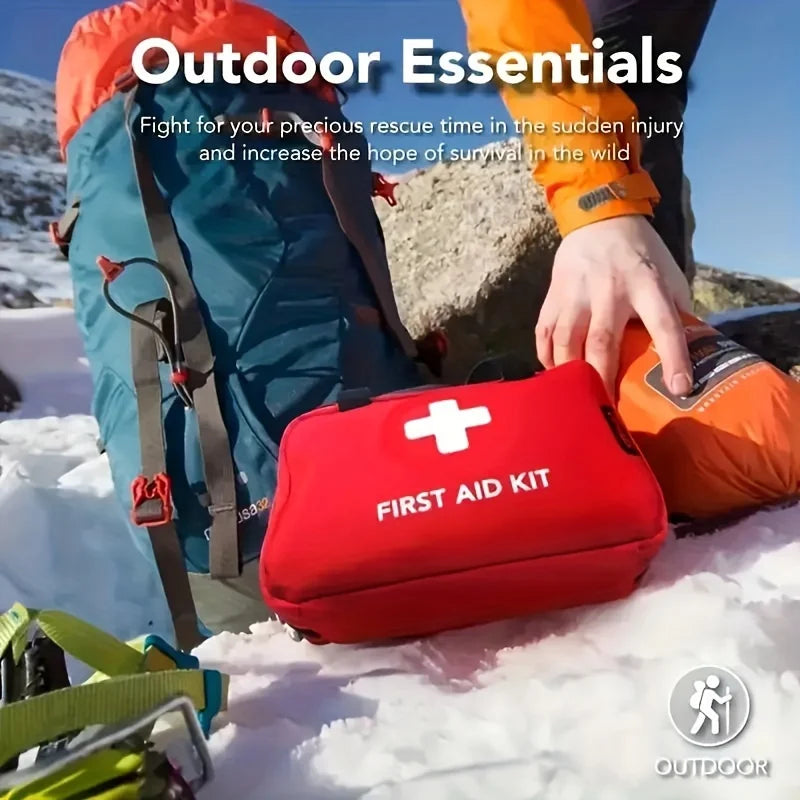 Survival Kit - Outdoor First Aid Kit with Camping Tools – Portable Emergency Survival Kit for Hiking, Hunting, and Travel