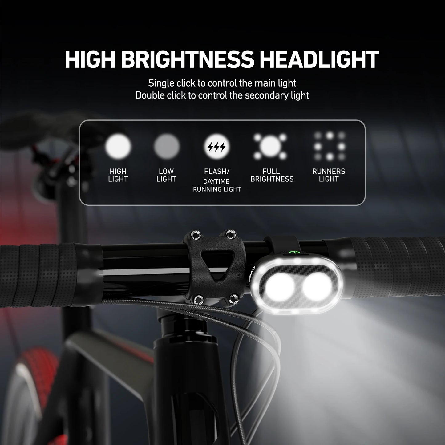 🚴‍♂️ CYCLAMI CY300T Smart Bicycle Front & Rear Brake Sensing Light – Waterproof MTB & Road Bike Accessory
