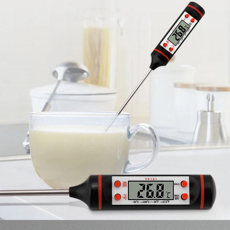 🌡️ Digital Kitchen Food Thermometer – Electronic Probe with LCD Display for Baking, Liquids, Meat & Grill Cooking