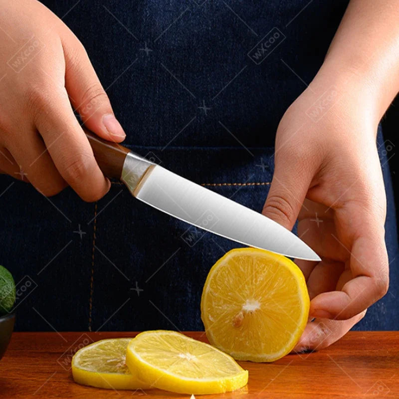 🔪 Professional Japanese Santoku Chef Knife – Stainless Steel Meat Cleaver & Fish Fillet Slicing Knife | Multipurpose Kitchen Cooking Tool