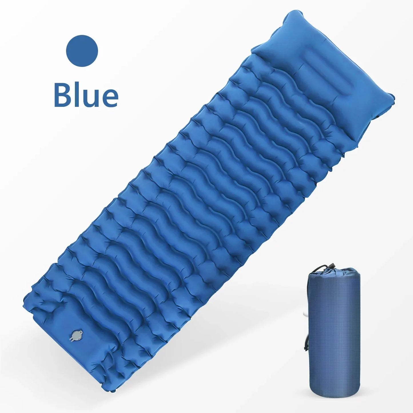 Survival Kit -WESTTUNE Outdoor Inflatable Sleeping Pad with Integrated Pillow and Pump – Lightweight and Thick Camping Mat
