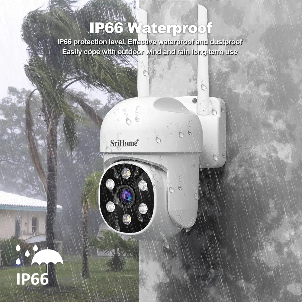 📡Security -  Srihome SH061 Wireless PTZ Monitoring Camera 🎥 1080P HD | 🤖 AI Human Detection | 🌙 Night Vision | 🏠 Home Security | 📹 Video Surveillance CCTV